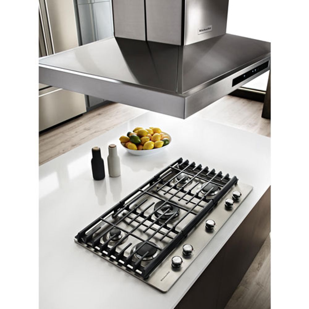 KitchenAid 30" 5-Burner Gas Cooktop (KCGS550ESS) - Stainless Steel