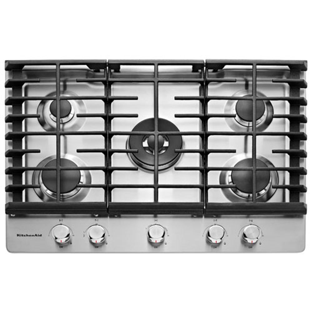 KitchenAid 30" 5-Burner Gas Cooktop (KCGS550ESS) - Stainless Steel