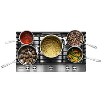 Surface de cuisson au gaz de 30 po à 5 brûleurs de KitchenAid - Acier inoxydable