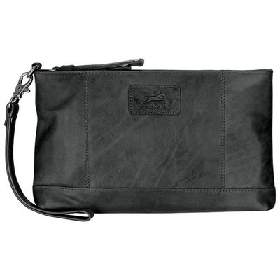 Mancini Casablanca Leather Wristlet