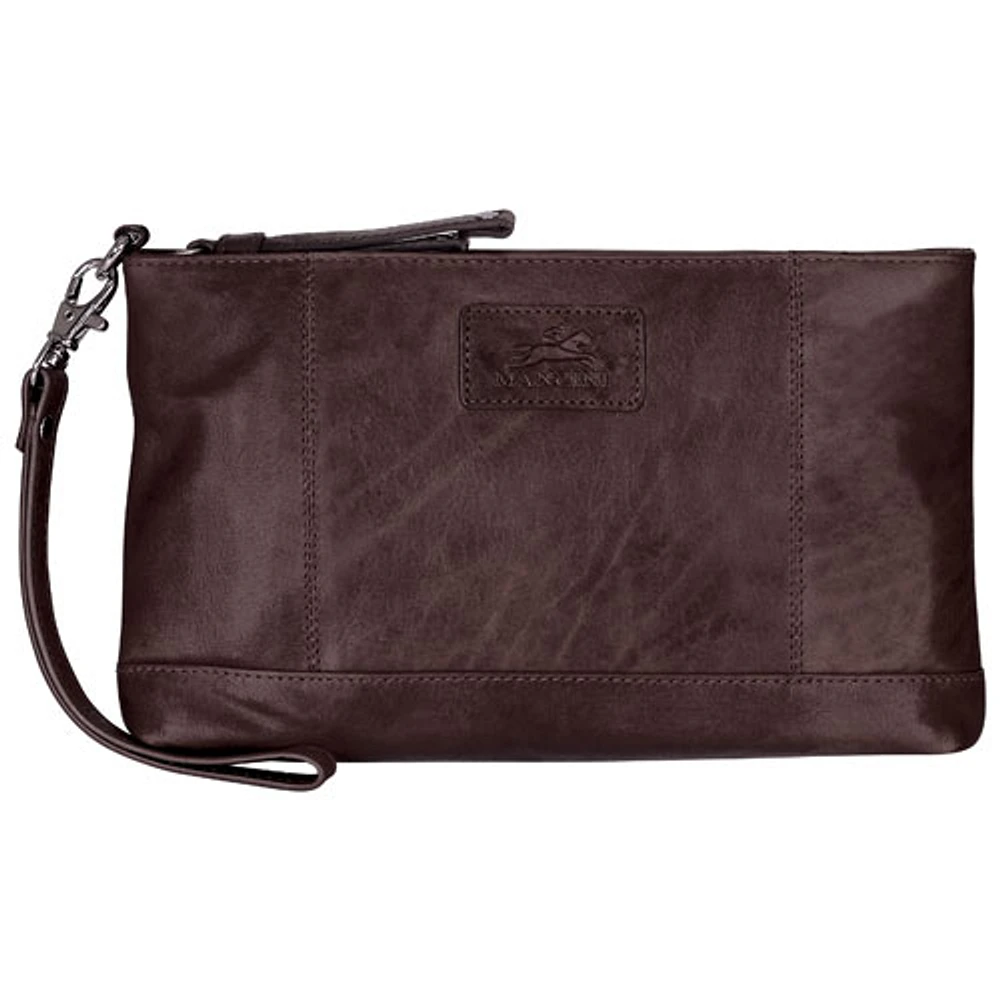 Mancini Casablanca Leather Wristlet