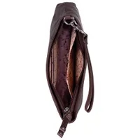 Mancini Casablanca Leather Wristlet