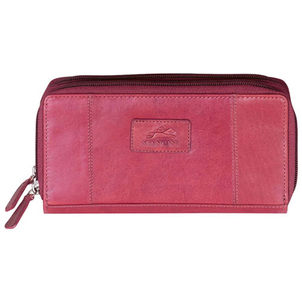 Mancini Casablanca Leather Clutch Wallet