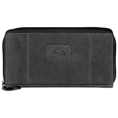 Mancini Casablanca Leather Clutch Wallet - Black (8700200-bk)