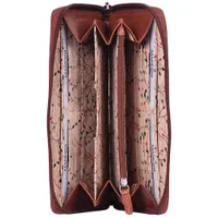 Mancini Casablanca Leather Zipper Clutch Wallet