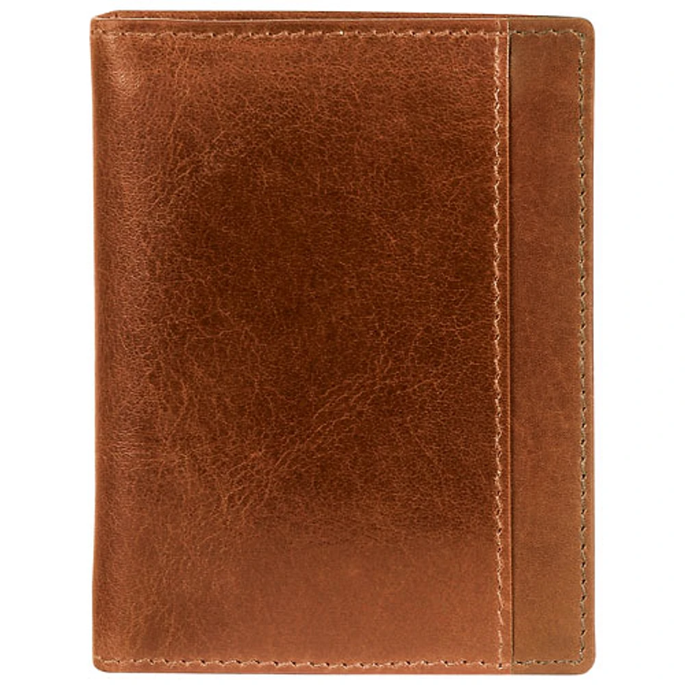 Mancini Casablanca Leather Vertical Wing Wallet