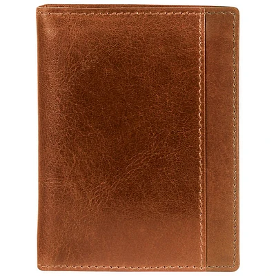 Mancini Casablanca Leather Vertical Wing Wallet