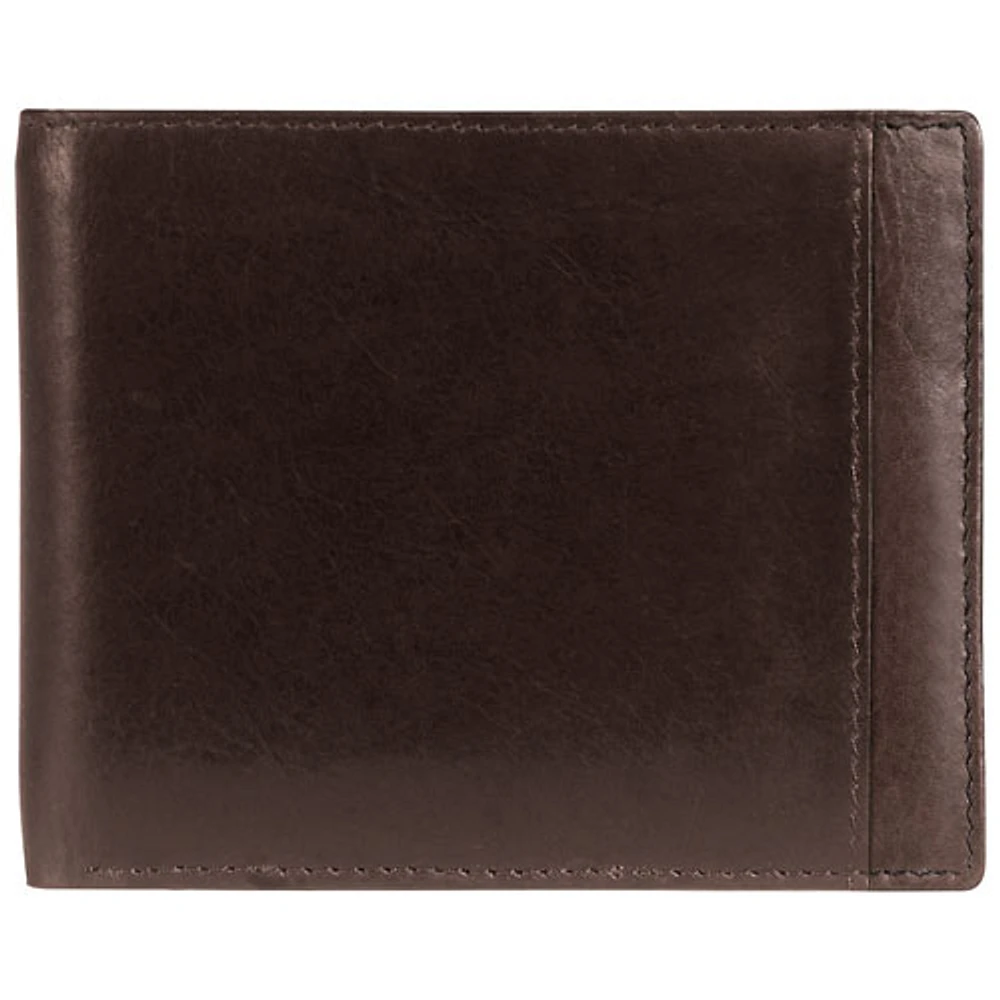 Mancini Casablanca Leather Billfold with Removable Passcase