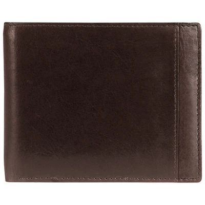 Mancini Casablanca Leather Billfold with Removable Passcase