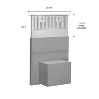 Système d'évacuation descendante rétractable de 30 po de KitchenAid - Acier inoxydable