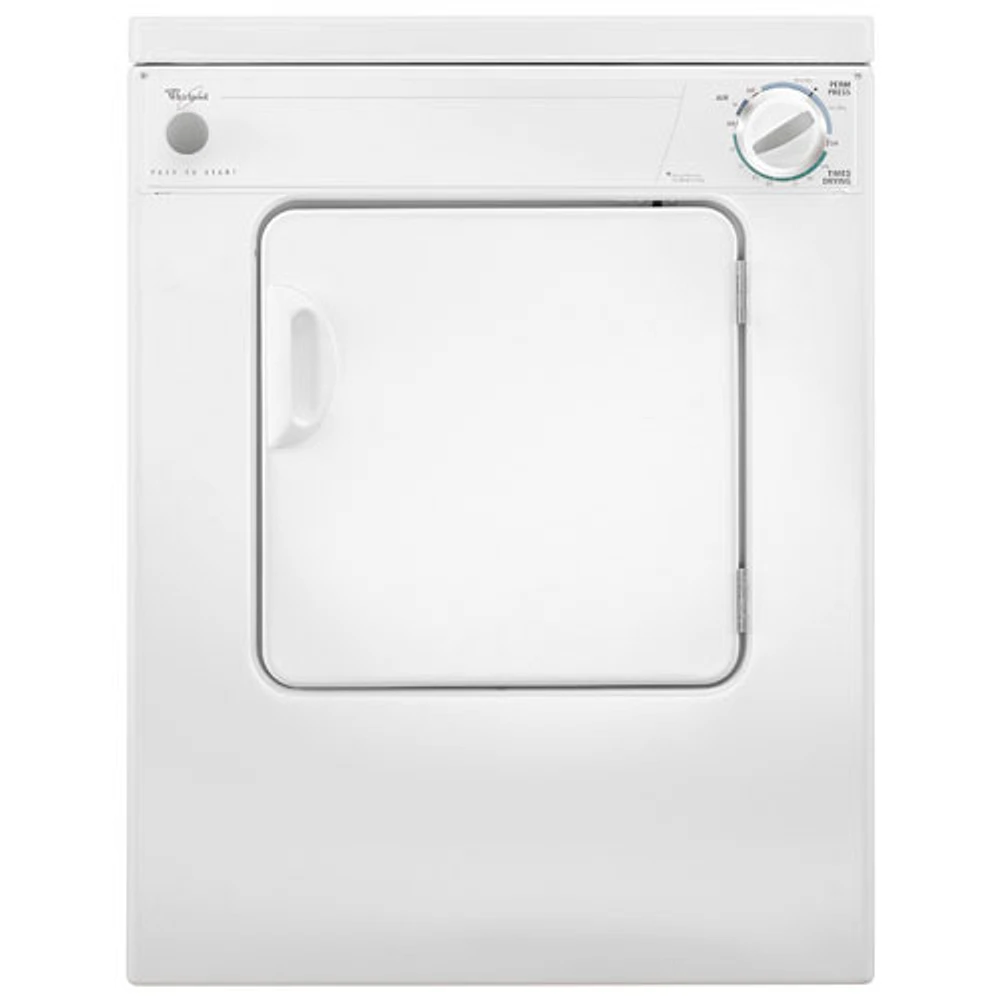 Sécheuse électrique 3,4 pi³ de Whirlpool (LDR3822PQ) - Blanc