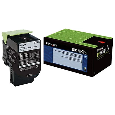 Lexmark 801HK Black High Yield Return Program Toner (80C1HK0)