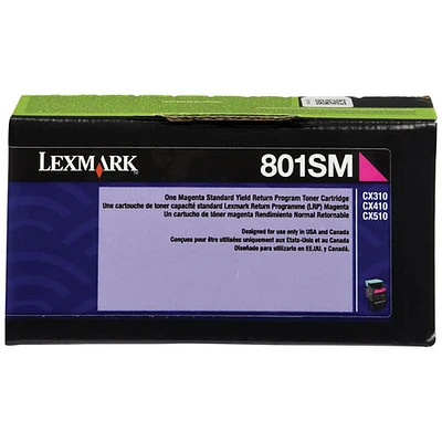 Lexmark 801SM Magenta Return Program Toner (80C1SM0)