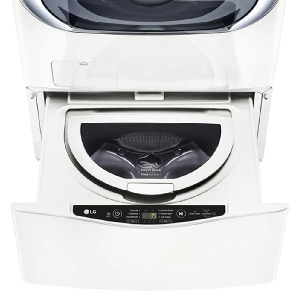 LG SideKick 27" Pedestal Washer (WD100CW) - White
