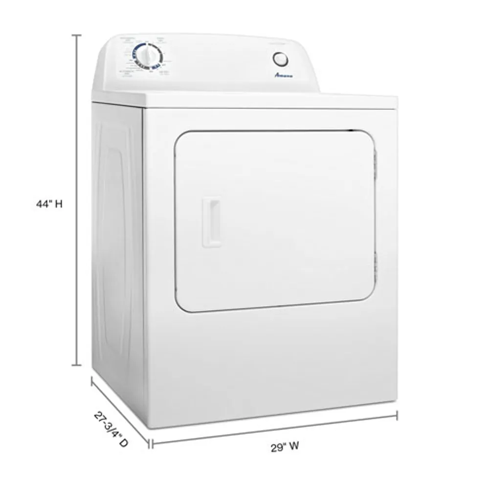 Amana 6.5 Cu. Ft. Electric Dryer (YNED4655EW