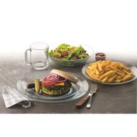 Duralex Lys Clear 24-Piece Dinnerware Set - Clear