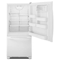 Amana 30" 18.7 Cu. Ft. Bottom Freezer Refrigerator - White