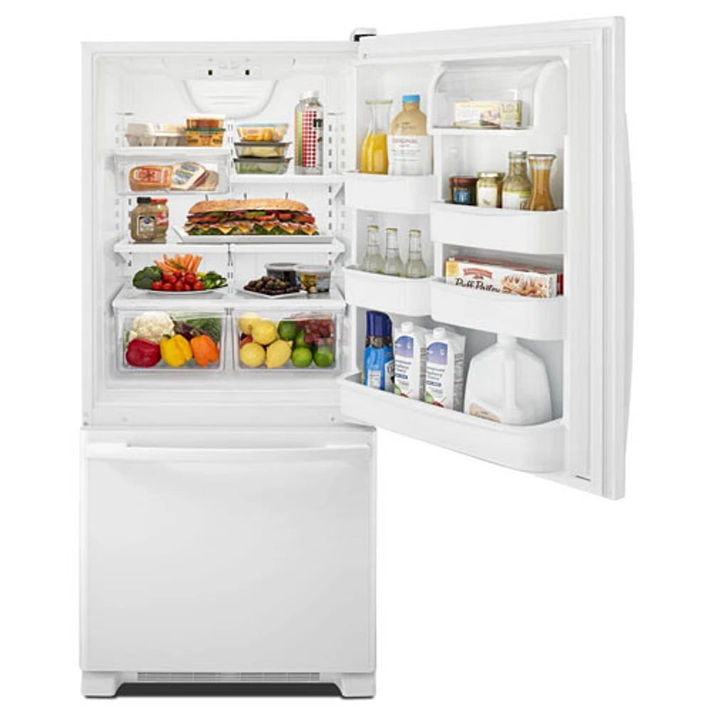 Amana 30" 18.7 Cu. Ft. Bottom Freezer Refrigerator