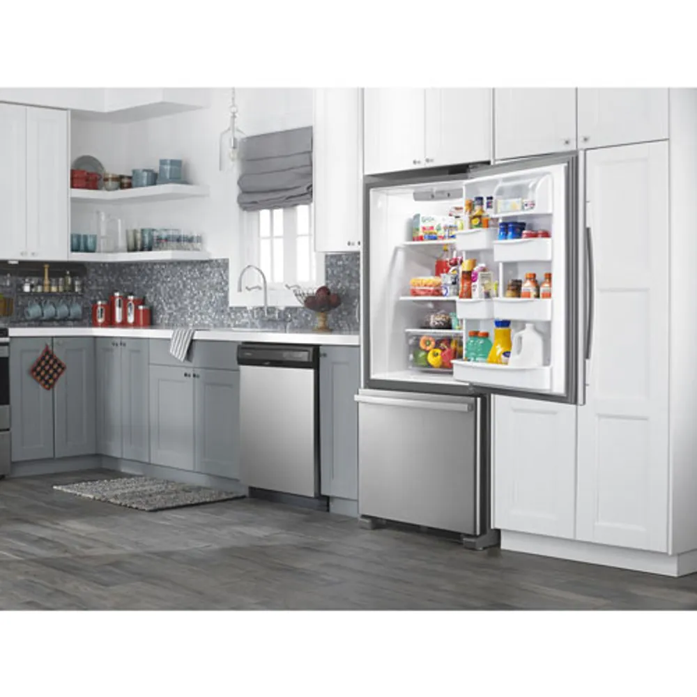 Amana 30" 18.7 Cu. Ft. Bottom Freezer Refrigerator - Stainless Steel