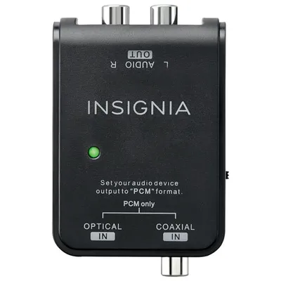 Insignia 0.91m (3 ft.) Digital to Analog Audio Converter Cable - Black - Only at Best Buy
