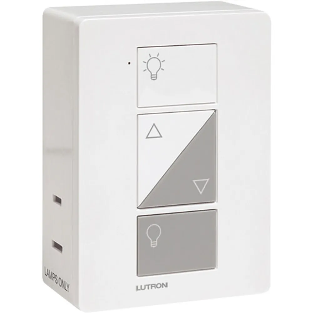 Lutron Caseta Wireless Dimmer Kit with Pico Remote Control & Plug-In Dimmer (P-PKG1P-WH-R-C)