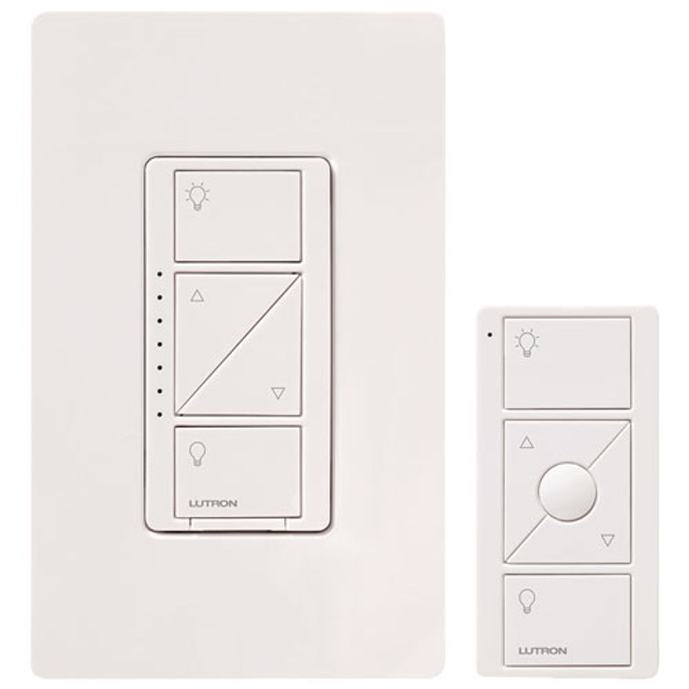 Lutron Caseta Wireless Dimmer Kit with Pico Remote Control & In-Wall Dimmer (P-PKG1W-WH-R-C)