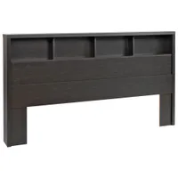 District Modern Bookcase Headboard - King - Black