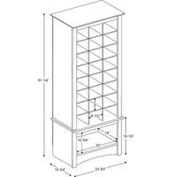 24-Cubby Shoe Storage Cabinet