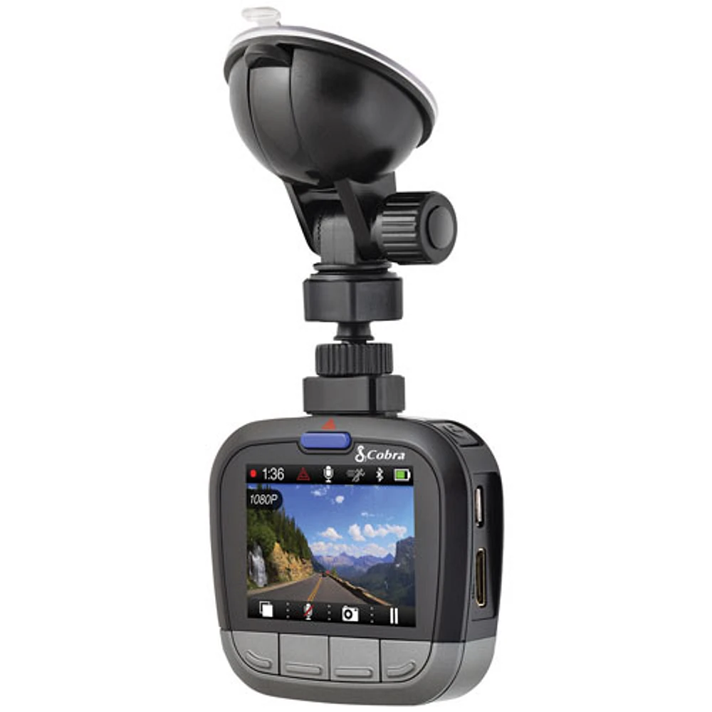 Cobra 1080p Dashcam with Bluetooth (CDR855BT)