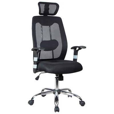 TygerClaw Ergonomic High-Back Mesh Manager Chair - Black