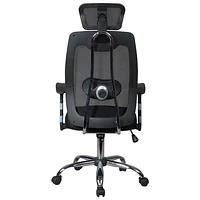 TygerClaw Ergonomic High-Back Mesh Manager Chair - Black