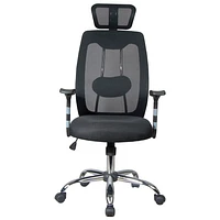 TygerClaw Ergonomic High-Back Mesh Manager Chair - Black