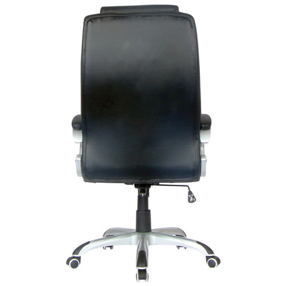 TygerClaw Ergonomic High-Back Leather Manager Chair - Black (TYFC2102)