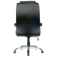 TygerClaw Ergonomic High-Back Leather Manager Chair - Black (TYFC2102)