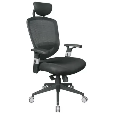 TygerClaw Ergonomic High-Back Mesh Manager Chair - Black