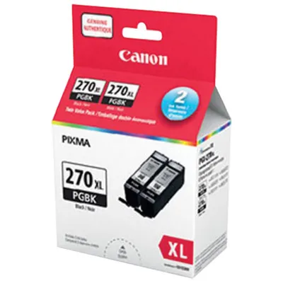 Canon PGI-270XL Black Ink - 2 Pack