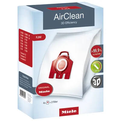 Filtre et sacs pour aspirateur AirClean de Miele (3D F/J/M Dustbags)