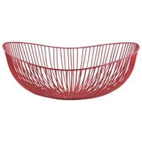 Fable 14.5" Iron Basket - Matte Red