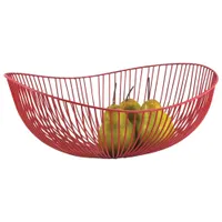 Fable 14.5" Iron Basket - Matte Red