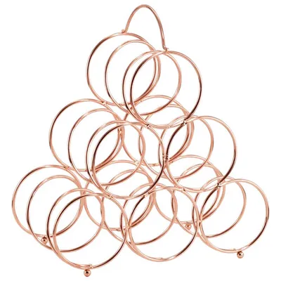 Fable 6-Bottle Wire Wine Rack - Rose Gold