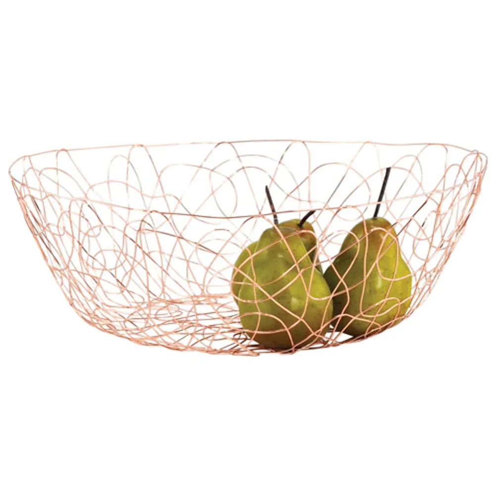 Fable Wire Fruit Bowl - Set of 2 - Rose Gold