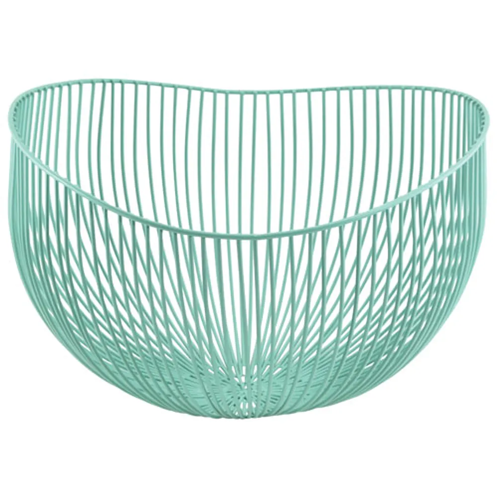 Fable 12" Iron Basket - Matte Blue