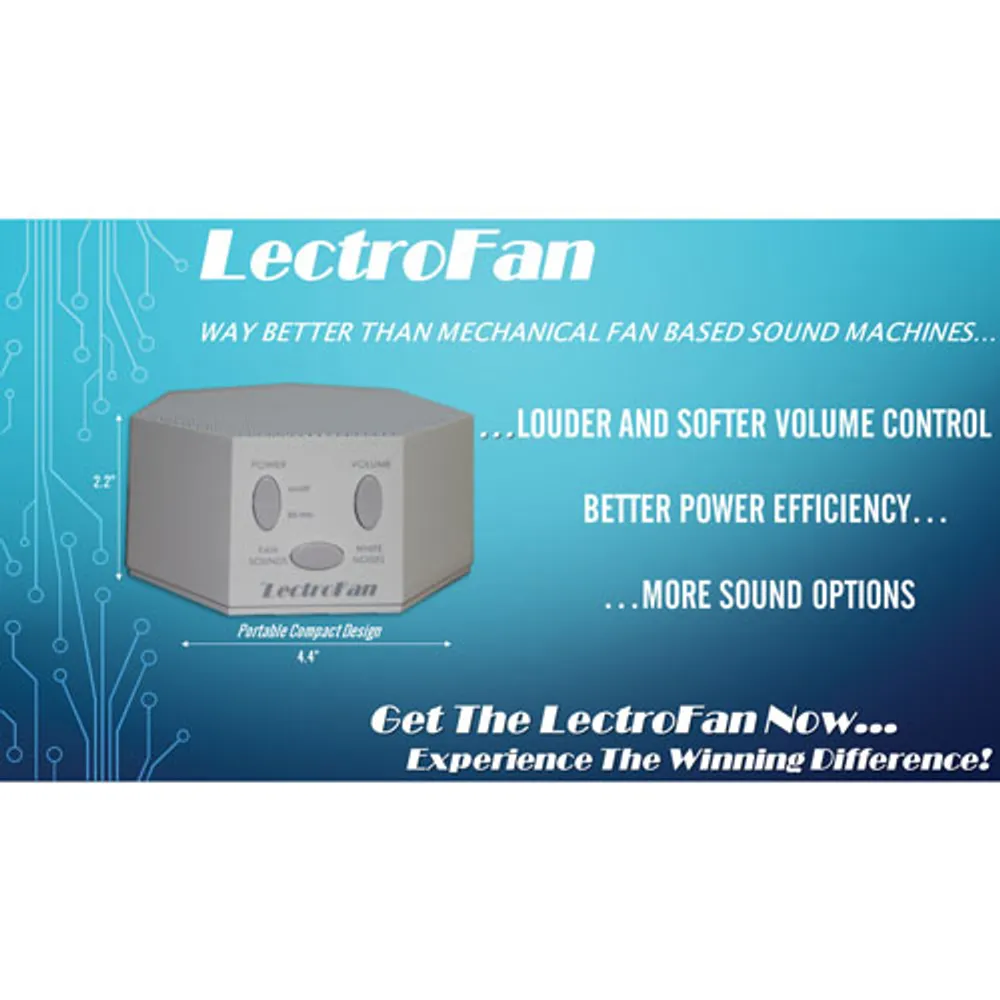 LectroFan Noise & Fan Machine (ASM1007) - White