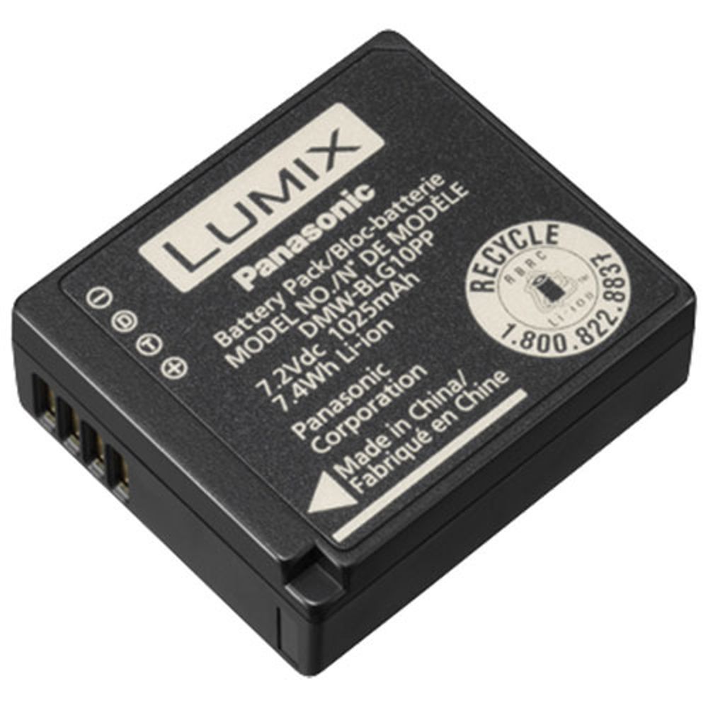 LUMIX 1025mAh Lithium-Ion Rechargeable Battery for Panasonic Digital Cameras (DMWBLG10)