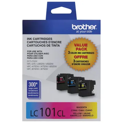 Brother Innobella CMY Ink 3-Pack (LC1013PKS)