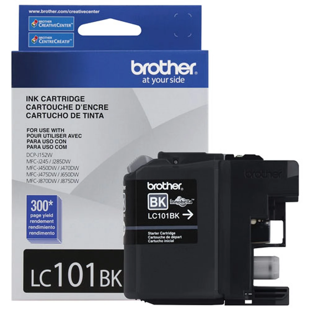 Cartouche d'encre noire Innobella de Brother (LC101BKS)