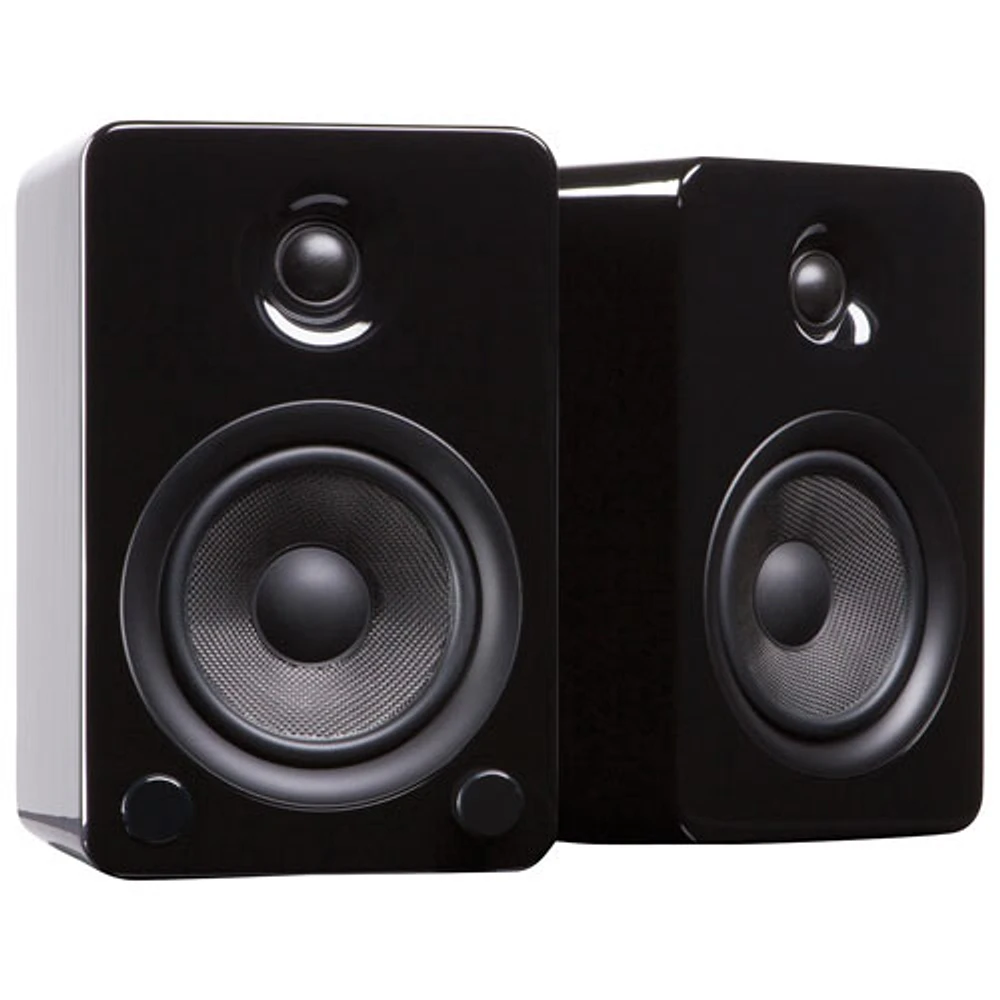 Kanto YU5 80-Watt Bluetooth Bookshelf Speaker - Gloss Black - Pair