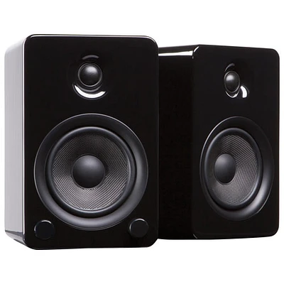 Kanto YU5 80-Watt Bluetooth Bookshelf Speaker - Gloss Black - Pair