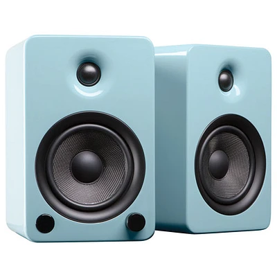 Kanto YU5 80-Watt Bluetooth Bookshelf Speaker - Gloss Teal - Pair