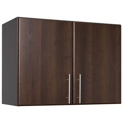 Elite 24" Traditional 2-Shelf Stackable Wall Cabinet - Espresso